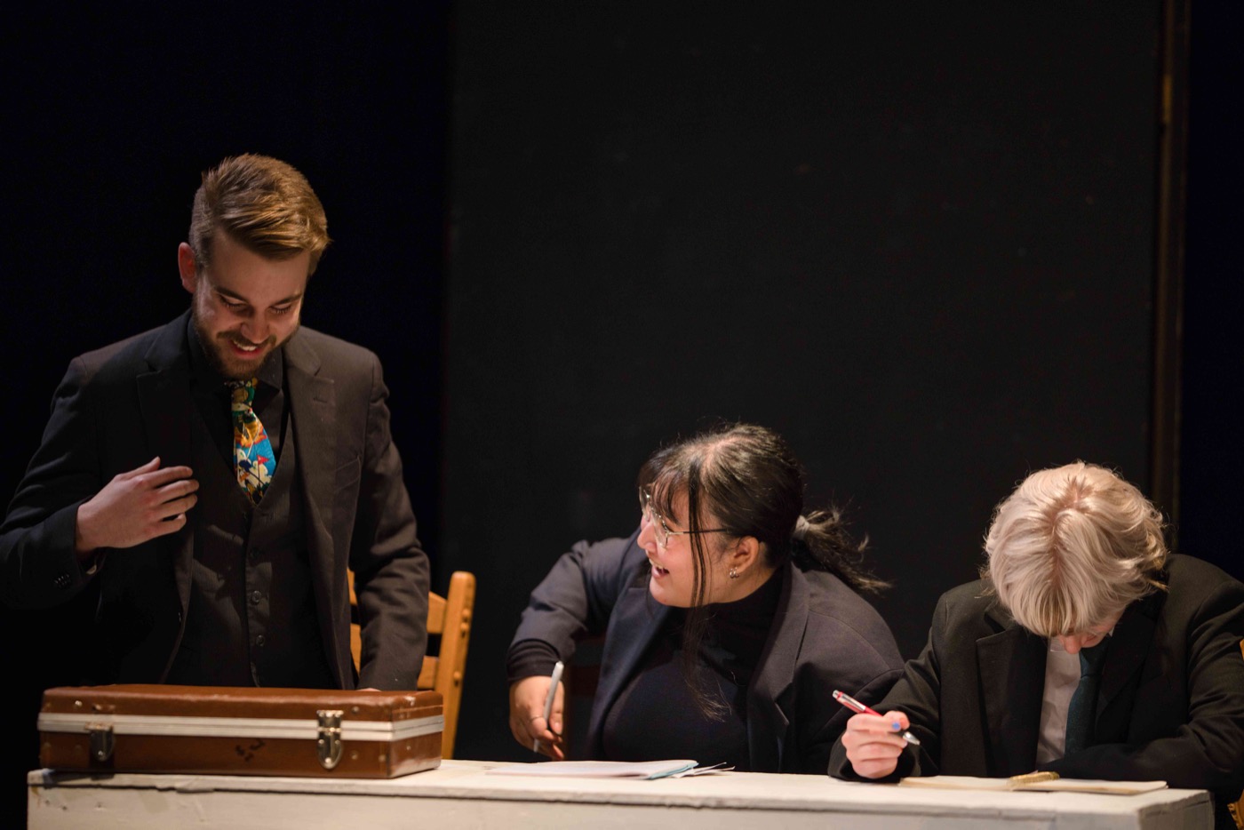 Andy performing at the McGill Drama Festival