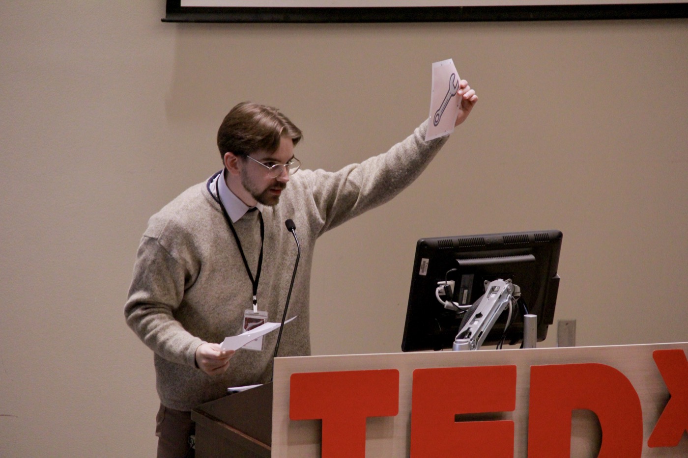 Andy hosting TEDxPlateauMontRoyal